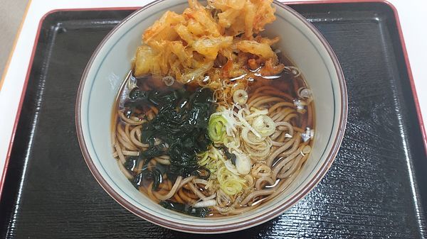 「天ぷらそば」@軽食コーナー 駒の写真