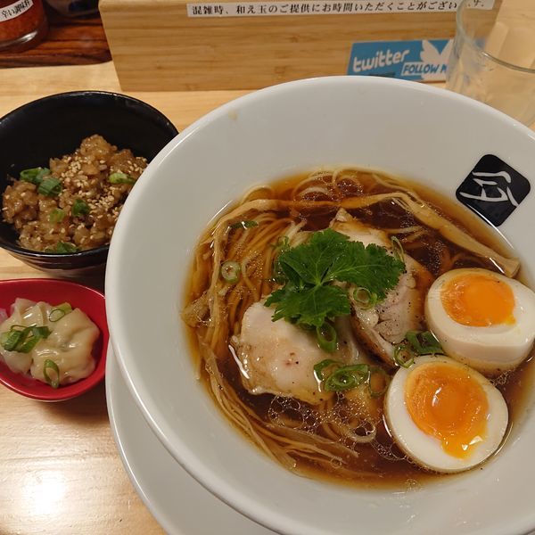 「特製鶏そば950円、鶏おこわ(小)100円」@中華そば 髙野の写真