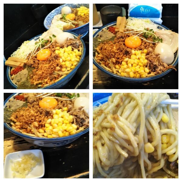 「【限定】味噌バターコーンまぜそば特盛＋にんにく」@狼煙 〜NOROSHI〜の写真