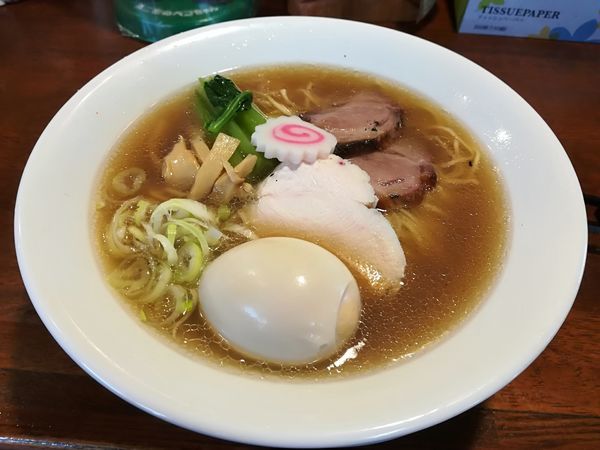 「9/8 限定はまぐり×湘南しらすラーメン(ミックス)+味玉1,1」@麺酒処 ふくろうの写真