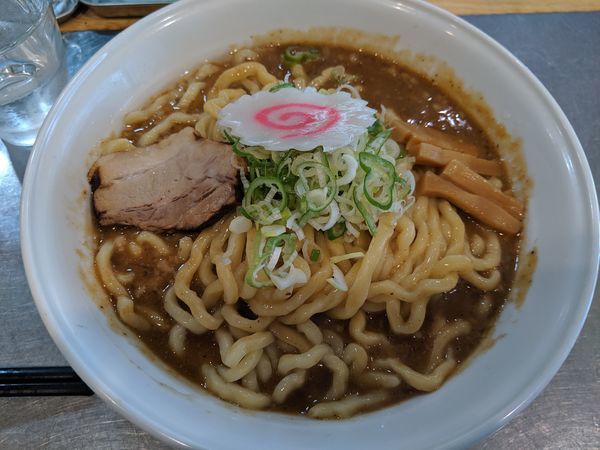 「中華そば　中盛　1000円」@つけ麺・汁なし専門店 R 中村店の写真