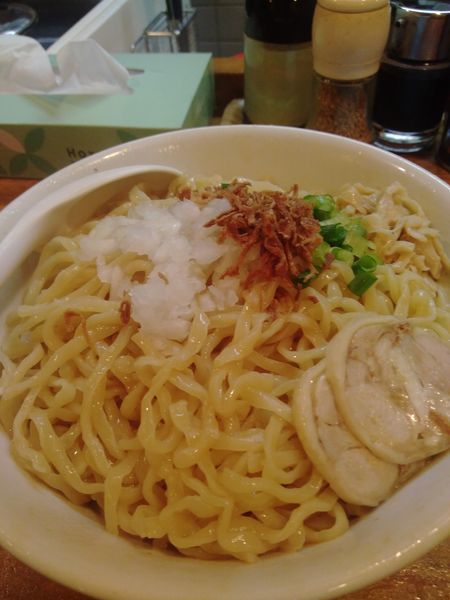 「鶏まぜそば」@濃厚鶏白湯らーめん 麺屋一楽の写真