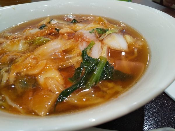 「#五目あんかけつゆそば #980円」@南国酒家 広東麺飯房 守谷サービスエリア店の写真