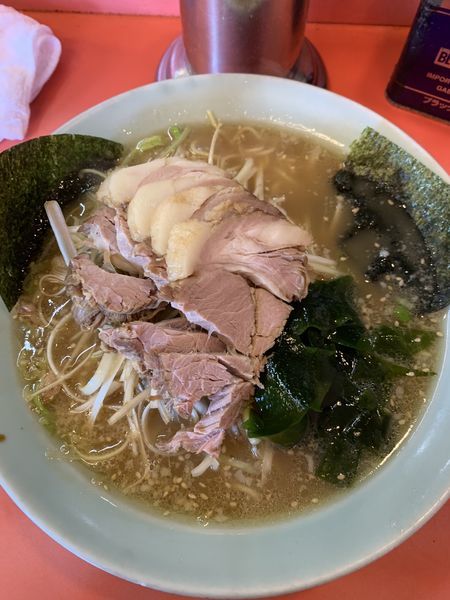 「ネギチャーシューメン950円＋半ライス100円。」@ラーメンショップ 荏田店の写真