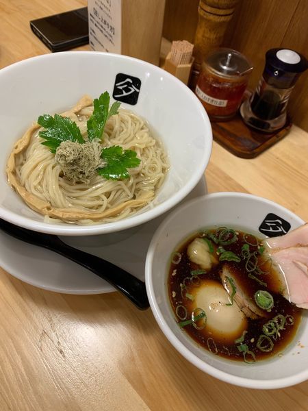「特製つけ麺1000円＋和え玉300円。」@中華そば 髙野の写真
