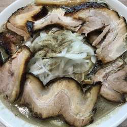 肉ヲ見ル煮干そば(中)＋変え玉