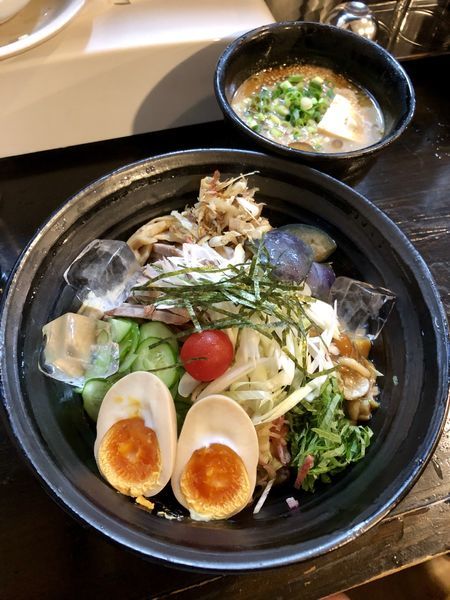 「【限定】冷や汁つけ麺 ￥850」@麺や 笑 ～Sho～の写真