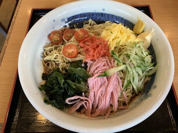 「冷やし中華大盛サービス 630円」@山田うどん 北中店の写真