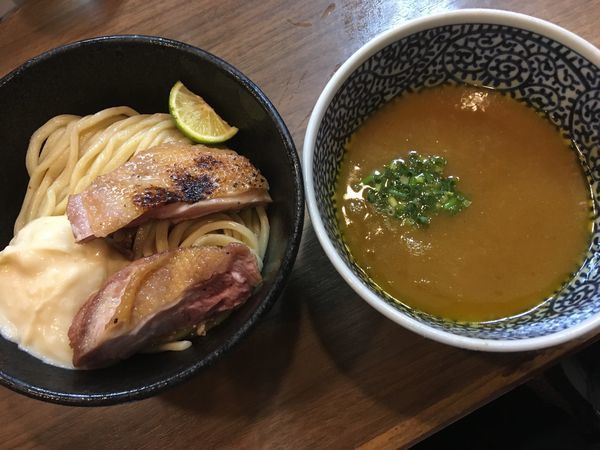「【限定】黒さつま濃厚塩つけ麺」@煮干しつけ麺 宮元の写真