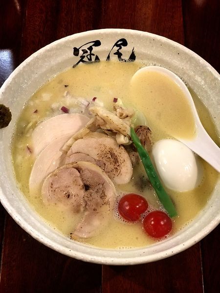 「特製鶏白湯らぁめん」@らぁめん冠尾 恵比寿西店の写真