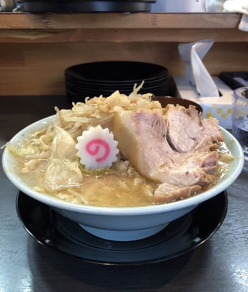 「ラーメン（麺半分、柔らか目）＋生姜ダレ」@自家製麺 No11の写真