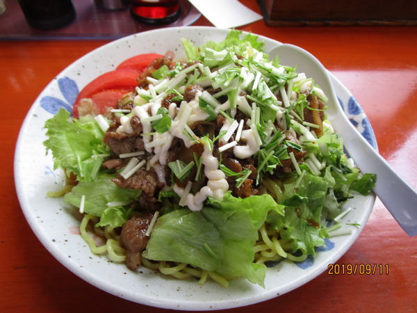 「冷し焼肉そば」@らーめん 翔太の写真