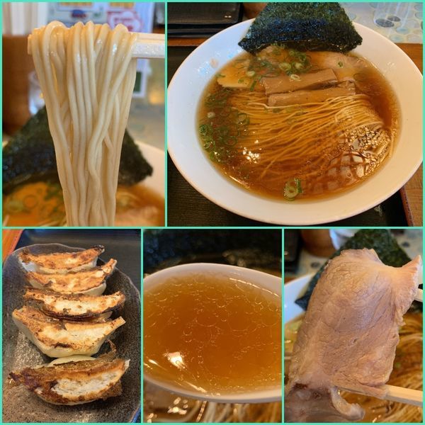 「平日限定ランチB 中華そば+ギョーザライス¥950」@麺や食堂 本店の写真