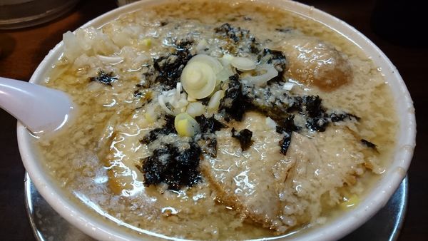 「中華そば 大脂 玉葱多目 味玉(サービス券)」@らーめん潤 亀戸店の写真