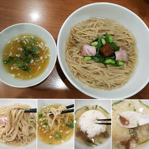 「羅臼昆布水の冷たい塩つけ麺(夏季限定) ¥900」@中華そば 七麺鳥の写真