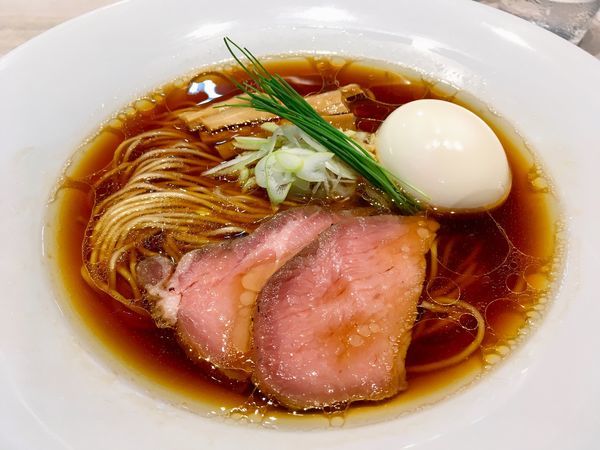 「☆味玉 醤油蕎麦☆」@宍道湖しじみ中華蕎麦 琥珀 東京本店の写真