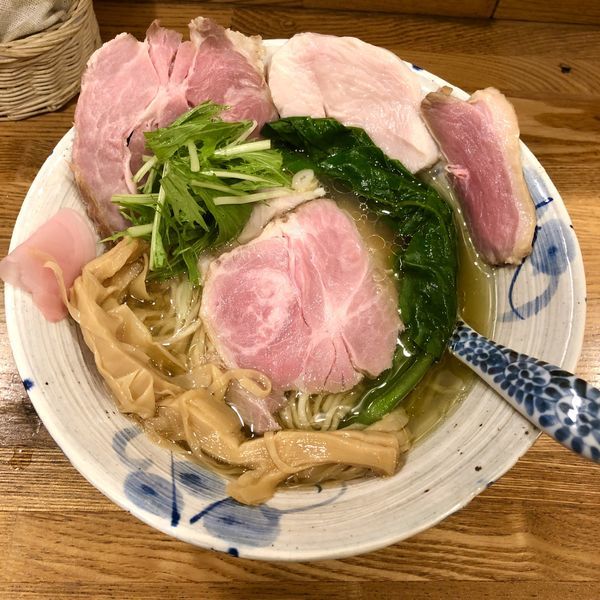 「肉増し塩そば￥1000」@中華そば きなりの写真