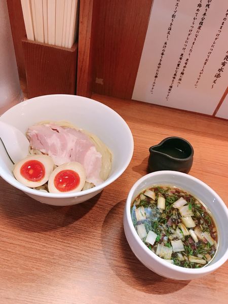 「味玉つけ麺」@鶏そば 煮干そば 花山の写真