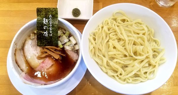 「昆布水つけ麺(柚子胡椒トッピング)ごろにくめし」@自家製中華そば 麺の虜の写真