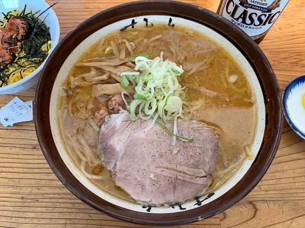 「味噌らーめん」@すみれ 札幌中の島本店の写真
