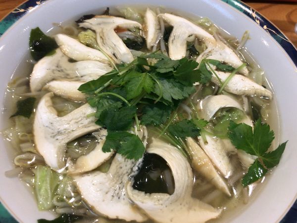 「松茸の麺(塩)・140g1070円」@割烹 京枡の写真