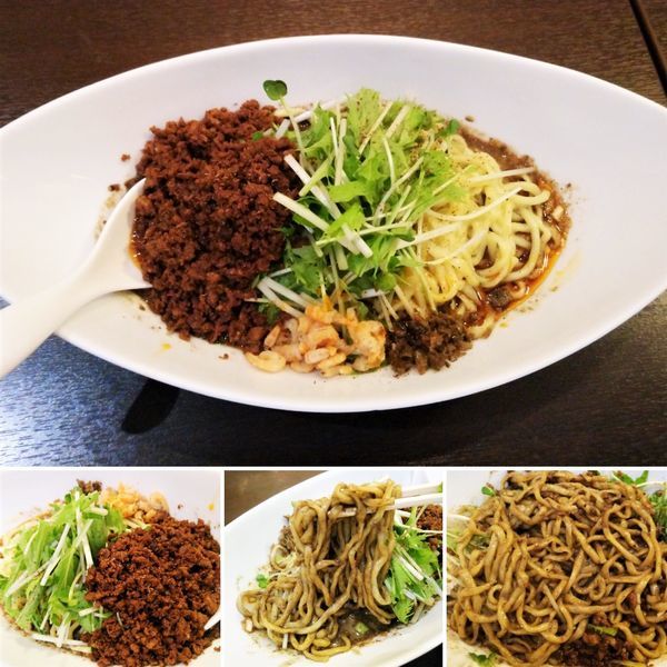 「黒胡麻つゆなし担々麺　890円」@四川担担麺 阿吽 湯島店の写真