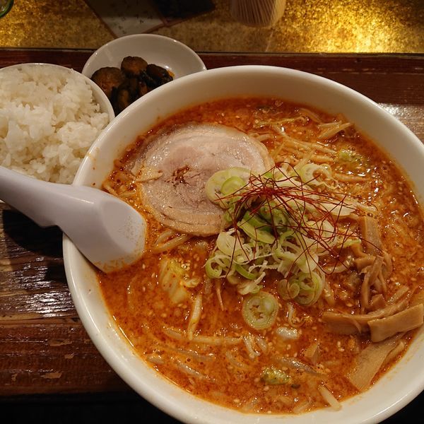 「みそ火山850円、小ライス100円」@輝宗の写真