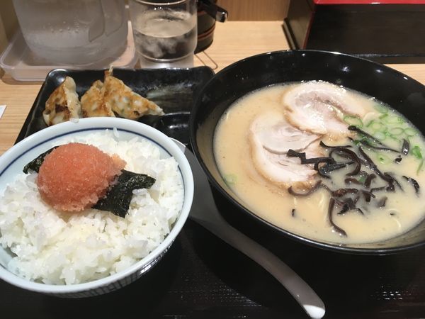 「ラーメンBセット」@屋台ラーメン 玉龍の写真