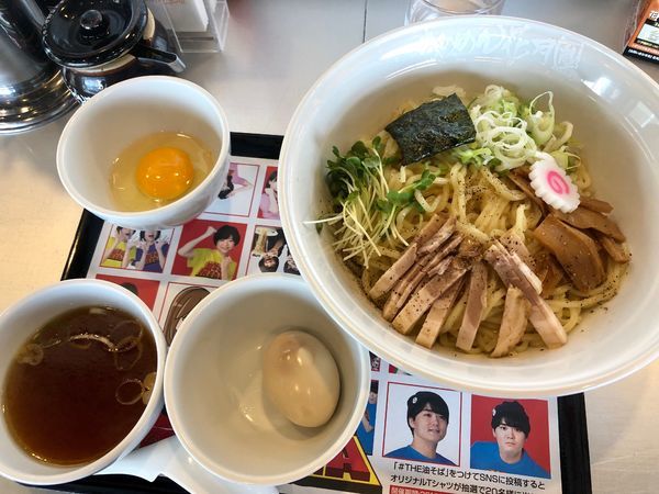 「THE油そばジュニア ¥830+会員サービス味玉」@らあめん花月嵐 厚木129号店の写真