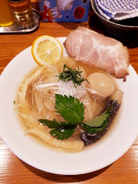 「冷やしラーメン830円+煮玉子100円」@麺屋 真心の写真