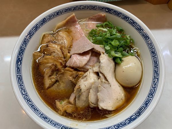 「特製一無庵そば豚鶏ダブル肉増し」@中華蕎麦 一無庵の写真