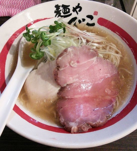 「【限定】和風冷やしらーめん　鯵煮干しと生姜のそば　１０００円」@麺や でこの写真
