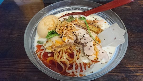 「【限定】海老とトウモロコシの冷やし」@麺場voyageの写真