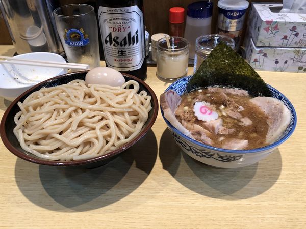 「つけチャーシュー+ビール」@くり山の写真