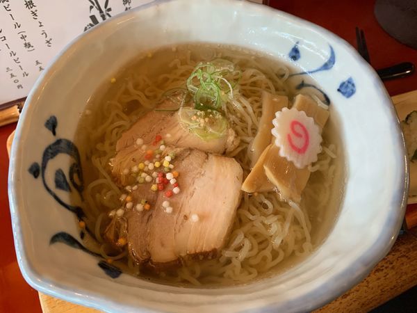 「竹燻製麺大盛+菜めし」@麺 玉響 刈谷店の写真