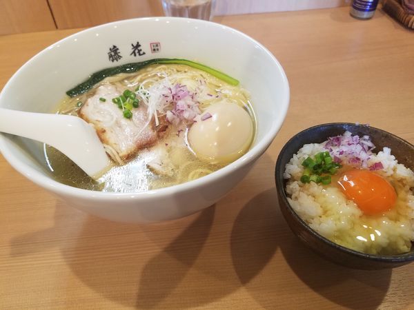 「特製塩らぁ麺¥980+極卵かけご飯¥220」@支那蕎麦屋 藤花の写真