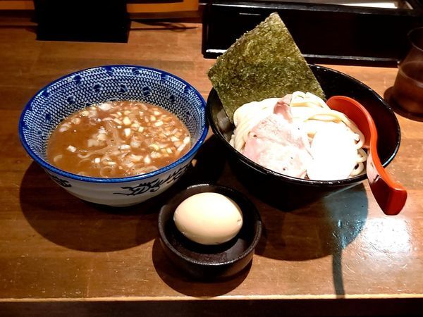 「豚骨魚介つけ麺(並・200g)800円+味玉(ラーパス無料)」@麺屋 食べいろの写真