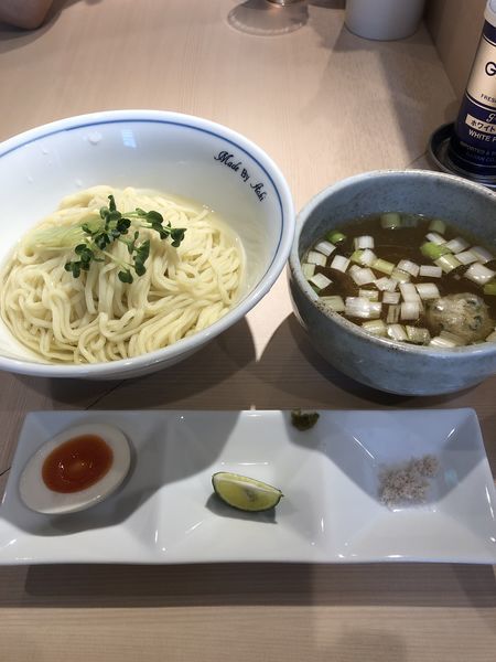 「つけ麺（白）¥900＋つくね丼¥280」@中華蕎麦 あお木 secondの写真