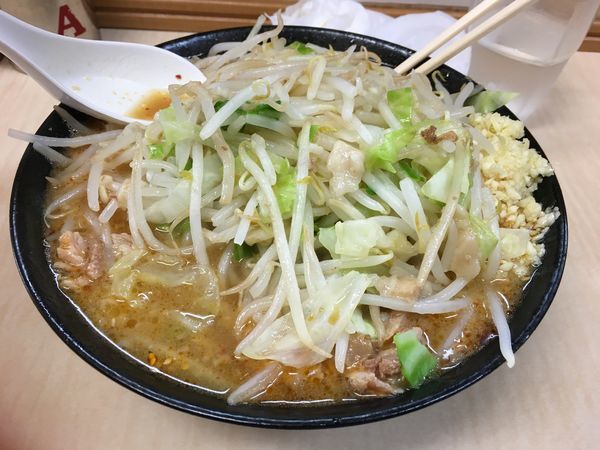 「味噌ラーメン 全マシ」@ラーメン二郎 京成大久保店の写真