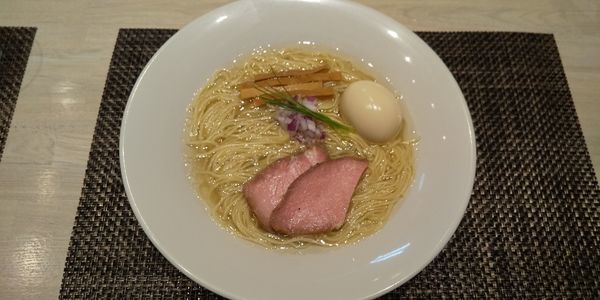 「味玉中華蕎麦 塩」@宍道湖しじみ中華蕎麦 琥珀 東京本店の写真