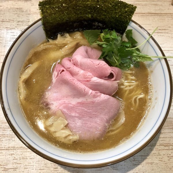 「【気まぐれ限定】地鶏と鰹の白湯 ￥900」@中華そば 四つ葉の写真