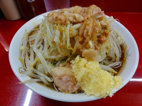 「ラーメン700円　ニンニク脂」@ラーメン二郎 越谷店の写真