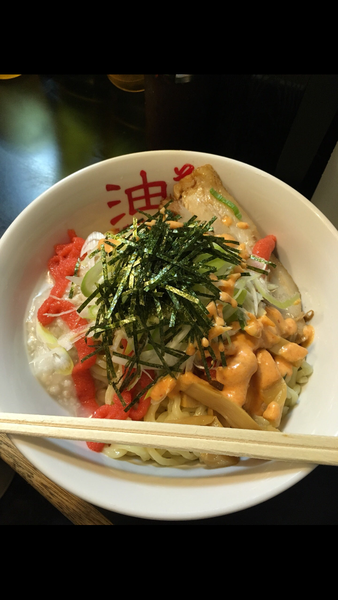 「明太子油そば」@東京麺珍亭本舗 西早稲田店の写真