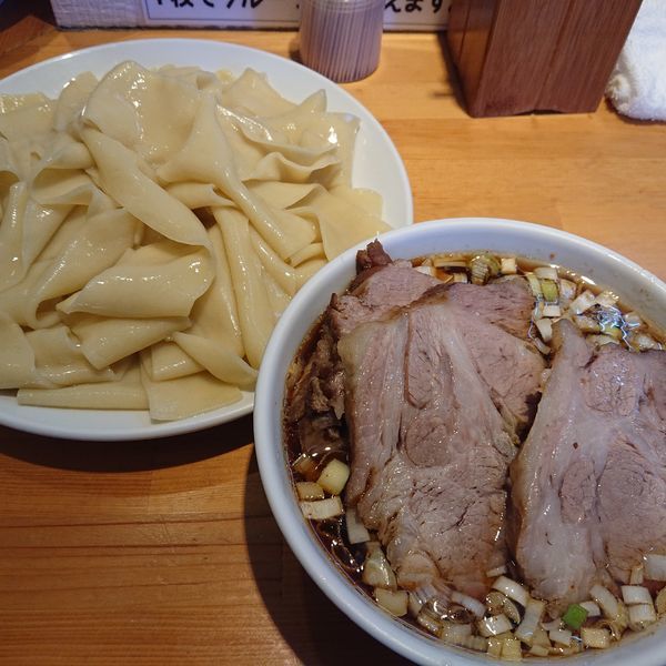 「つけめん凄平麺チャーシュー大盛1150円、味玉100円」@らぁめん りきどうの写真
