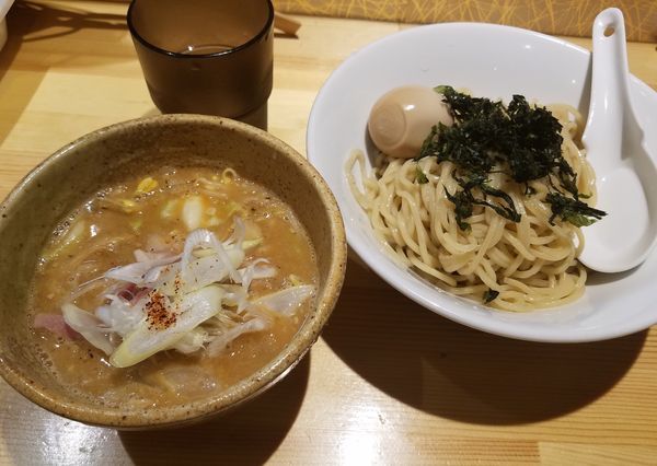 「味噌つけそば+あぐー豚半チャーハン¥1000」@中華つけそば 健優の写真