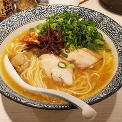 濃厚鶏白湯そば(白) 780円 + 九条ネギ100円