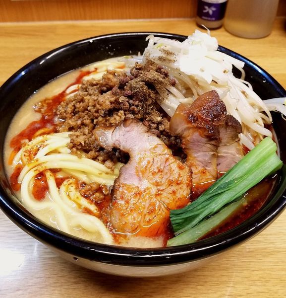 「チャーシュー担々麺､もやし増､痺れ」@味噌っ子 ふっくの写真