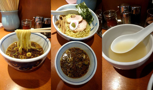 「『つけ麺+大盛(￥950+110)』」@たけちゃんにぼしらーめん 調布店の写真