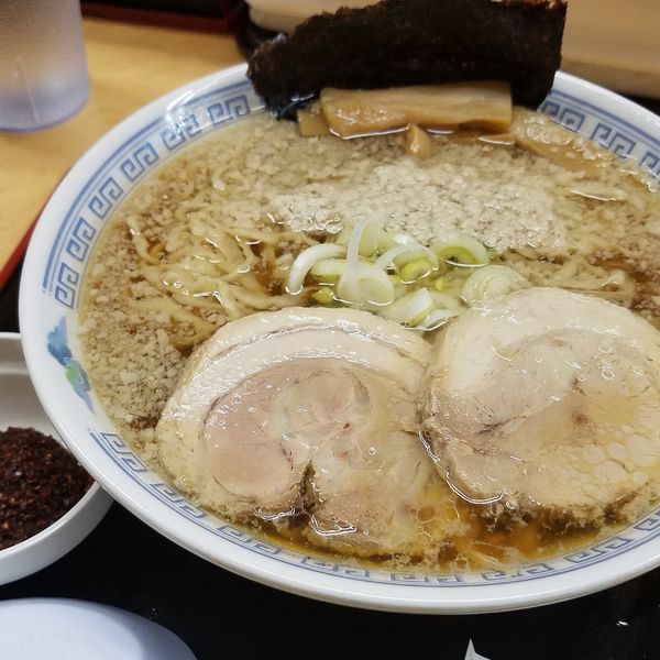 「煮干し中華(こってり・細麺)」@中華そば 雲ノ糸 酒田店の写真