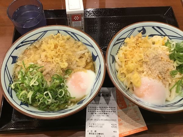「チーズ釜玉並520円(月見祭で釜玉1杯無料)」@丸亀製麺 袋井店の写真